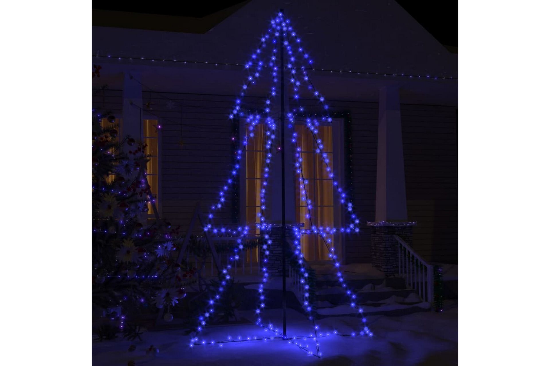 Juletre kjegle 300 LED innendørs og utendørs 120x220 cm - Belysning - Julebelysning - Julelys ute