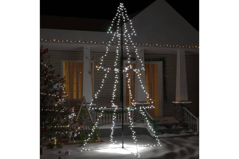 Juletre kjegle 360 LED innendørs og utendørs 143x250 cm - Julelys ute