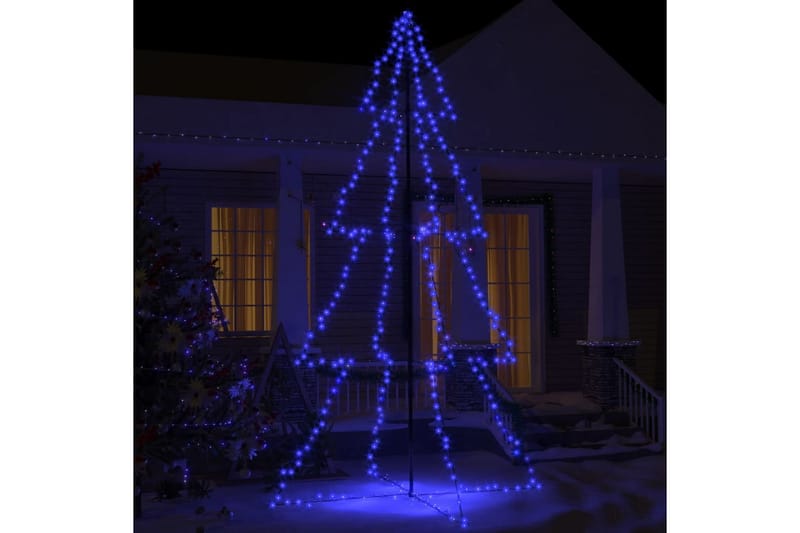 Juletre kjegle 360 LED innendørs og utendørs 143x250 cm - Julelys ute