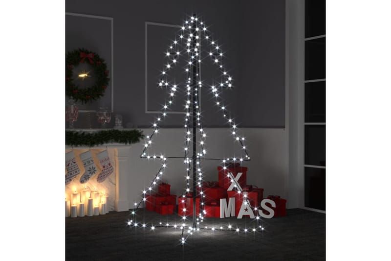 Juletre kjegleform 200 LED innendørs og utendørs 98x120 cm - Julelys ute