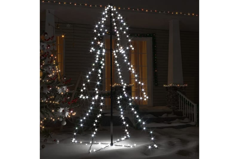 Juletre kjegleform 200 LED innendørs og utendørs 98x120 cm - Julelys ute