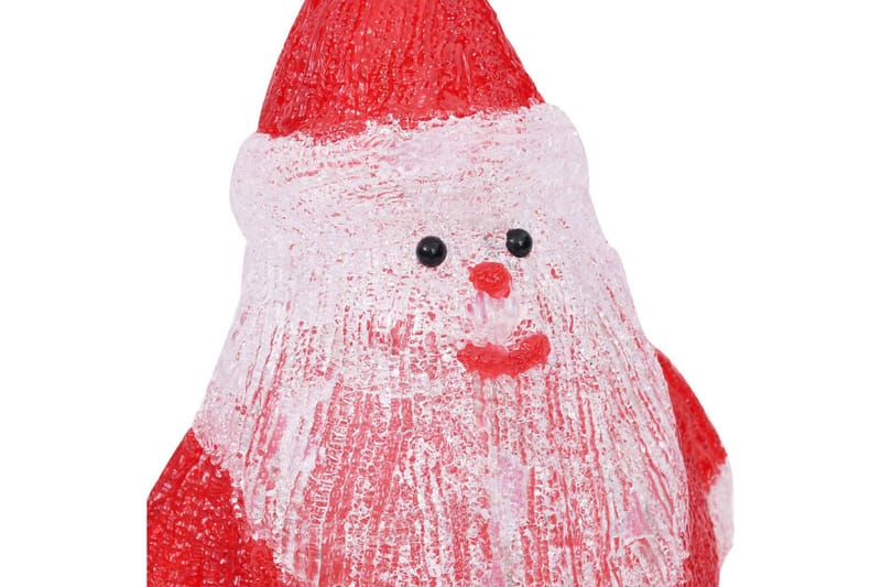 LED-julenissefigur akryl innendørs og utendørs 28cm - Rød - Belysning - Julebelysning - Julelys ute