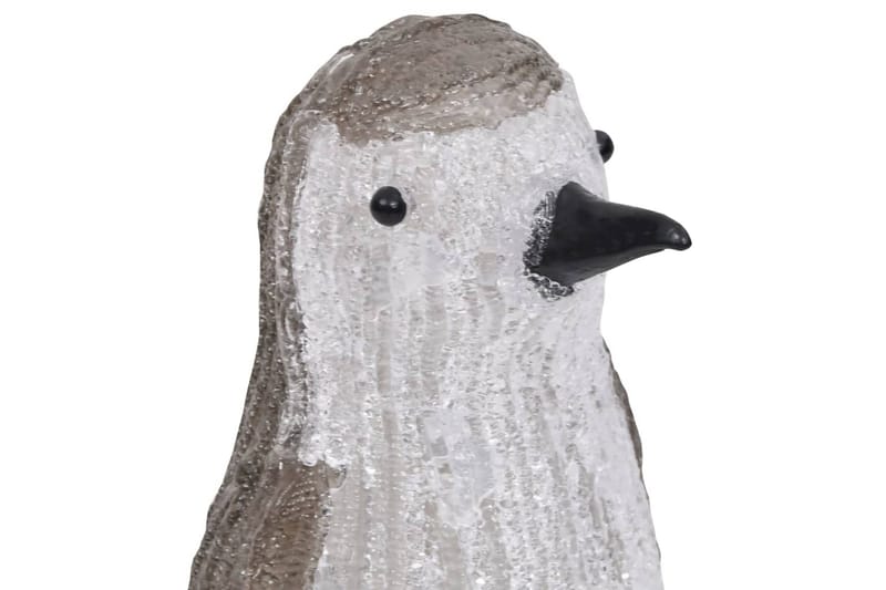LED-pingvinfigur akryl innendørs og utendørs 30 cm - Grå - Belysning - Julebelysning - Julelys ute