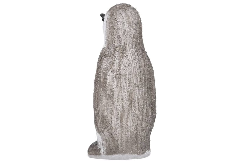 LED-pingvinfigur akryl innendørs og utendørs 30 cm - Grå - Belysning - Julebelysning - Julelys ute