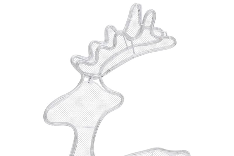 Reinsdyr julepynt med netting 306 LED 60x24x89 cm - Hvit - Belysning - Julebelysning - Julelys ute
