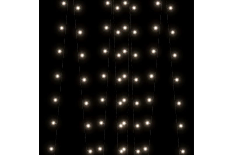 Soldrevne lysslynger 2stk LED kaldhvit innendørs utendørs - Hvit - Julelys ute