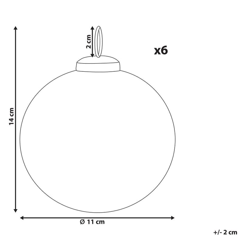 Julekule Astral Sett med 6 - Innredning - Julepynt & helgedekorasjon - Julepynt & juledekorasjon - Juletrepynt & julekuler