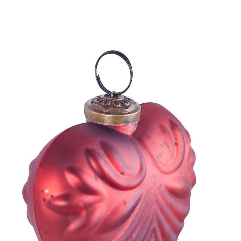 Julekule Feriable Set med 4 - Rød, Gull - Innredning - Julepynt & helgedekorasjon - Julepynt & juledekorasjon - Juletrepynt & julekuler