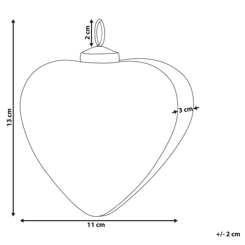 Julekule Feriable Set med 4 - Rød, Gull - Innredning - Julepynt & helgedekorasjon - Julepynt & juledekorasjon - Juletrepynt & julekuler