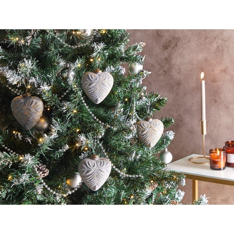 Julekule Feriable Set med 8 - Grå, Gull, Sølv - Innredning - Julepynt & helgedekorasjon - Julepynt & juledekorasjon - Juletrepynt & julekuler
