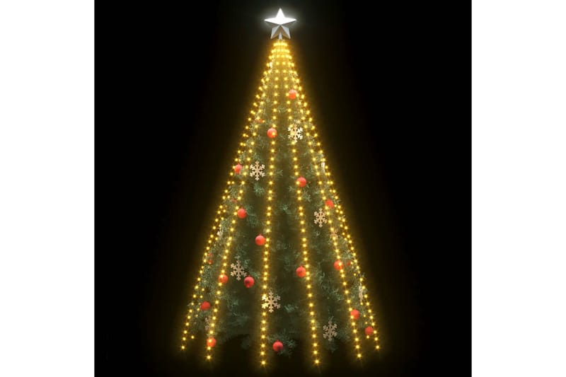 Juletre lysnett med 500 lysdioder IP44 500 cm - grønn - Julelys - Juletrebelysning