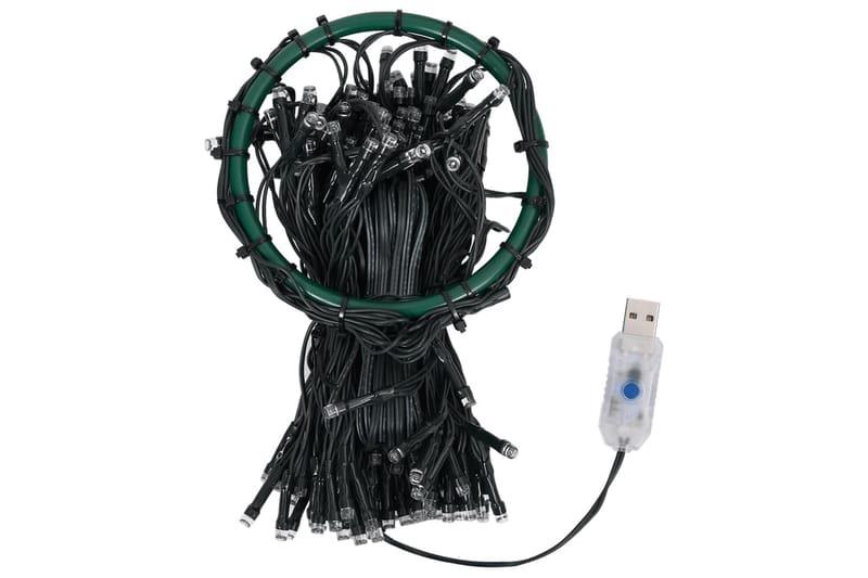 Nettlys for juletre med 210 LED blå 210 cm - Blå - Belysning - Julebelysning - Julelys