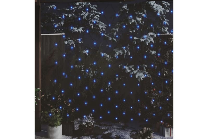 Julenettlys blå 3x3 m 306 lysdioder innendørs og utendørs - Blå - Julelys ute