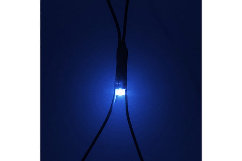 Julenettlys blå 4x4 m 544 lysdioder innendørs og utendørs - Blå - Julelys ute