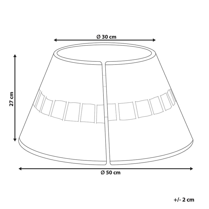 Juletrefot Marche - 50x50x27 cm - Belysning - Julebelysning - Øvrig julebelysning