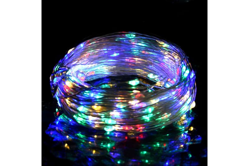 LED-strenglys med 150 lysdioder flerfarget 15 m - Julelys ute