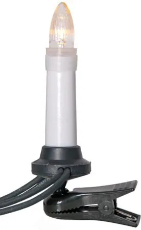 Olov LED-juletrebelysning 11,5 cm, hvit og grønn