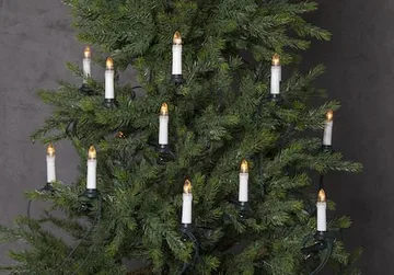Olov LED-juletrebelysning 11,5 cm - hvit og grønn - Belysning - Julebelysning - Julelys