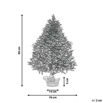 Ringrose Liten Snøete Plastgran 90 cm - Grønn/Hvit/Beige - Innredning - Julepynt & helgedekorasjon - Julepynt & juledekorasjon - Plastjuletre