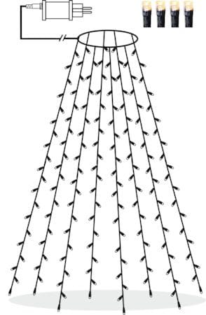 Serie juletrelysslynge 200 cm - svart - Belysning - Julebelysning - Julelys