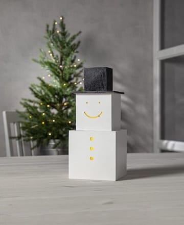 SNOWMAN innendørsdekorasjon 29,5 cm - hvit - Belysning - Julebelysning - Øvrig julebelysning