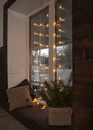 Star Curtain lysgardin 90 cm - transparent - Belysning - Julebelysning - Øvrig julebelysning