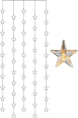 Star Curtain lysgardin 90 cm - transparent - Belysning - Julebelysning - Øvrig julebelysning