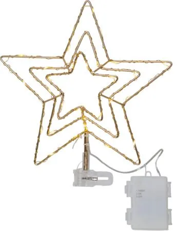 Topsy toppstjerne 25,5 cm, messing