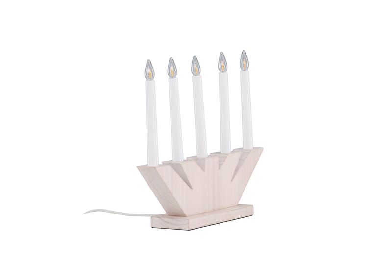 Verbier Adventsstake 41 cm - Hvit - Belysning - Julebelysning - Adventsstake