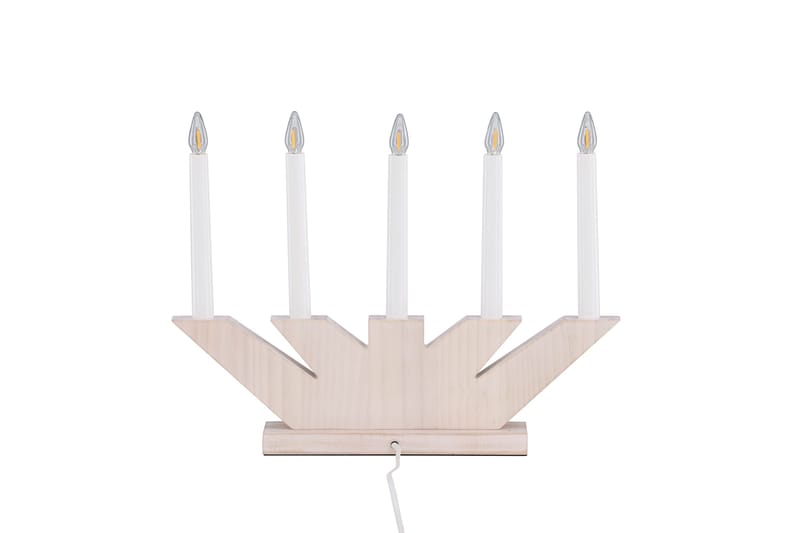 Verbier Adventsstake 41 cm - Hvit - Belysning - Julebelysning - Adventsstake