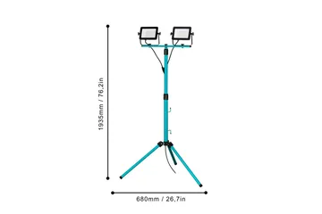 Arbeidsbelysning Eglo LED-stativstrålekaster med 2 lamper 30W - Belysning - Lyspærer & lyskilder - Arbeidsbelysning