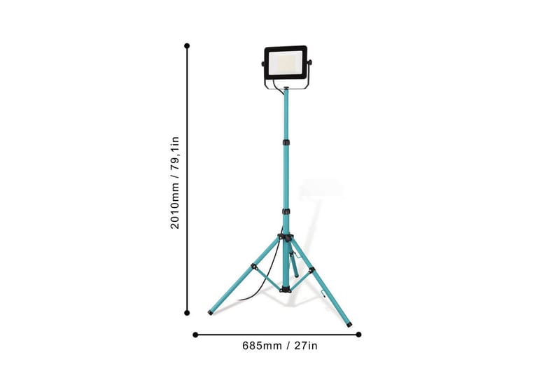 Arbeidsbelysning Eglo LED-Stativstrålkaster 100W - Belysning - Innendørsbelysning & Lamper - Bordlampe - Skrivebordslampe