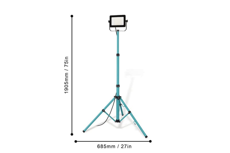 Arbeidsbelysning Eglo LED-Stativstrålkaster 52W - Belysning - Innendørsbelysning & Lamper - Bordlampe - Skrivebordslampe