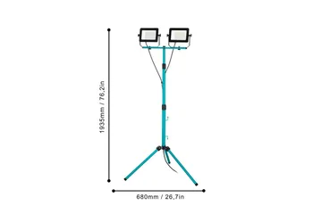 Arbeidsbelysning Eglo LED-Stativstrålkaster med 2 Lamper 52W - Belysning - Lyspærer & lyskilder - Arbeidsbelysning