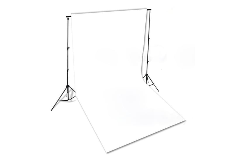 Fotostudiosett med lyssett og bakgrunn - Svart - Fotobelysning & studiobelysning
