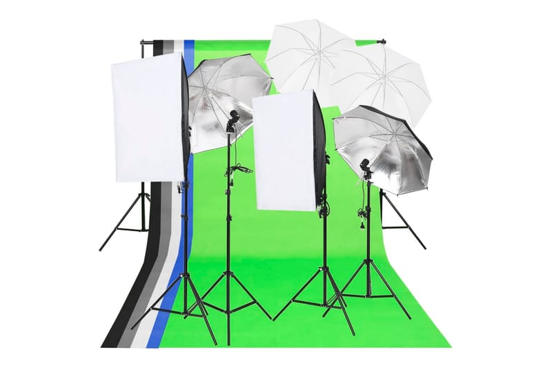 Lyssett for fotostudio - Hvit - Fotobelysning & studiobelysning