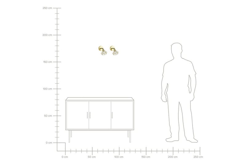 Ermana Spotlight 2 stk G9 - Gull - Belysning - Lyspærer & lyskilder - Spotlights & downlights