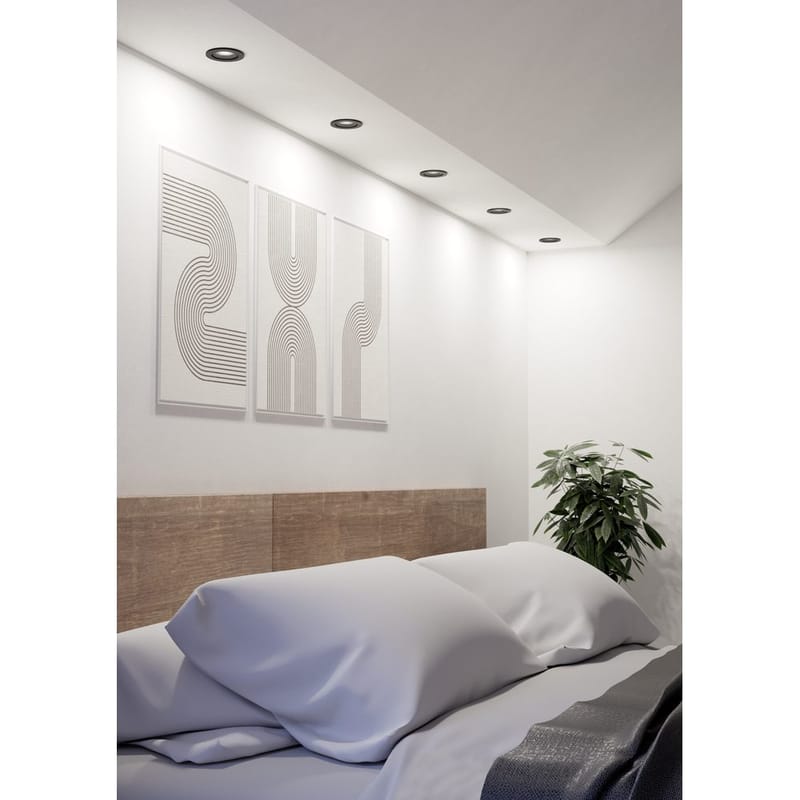 Innfelt lampe Barranco 30 mm 3000K Set om 3 - Sort - Belysning - Lyspærer & lyskilder - Spotlights & downlights