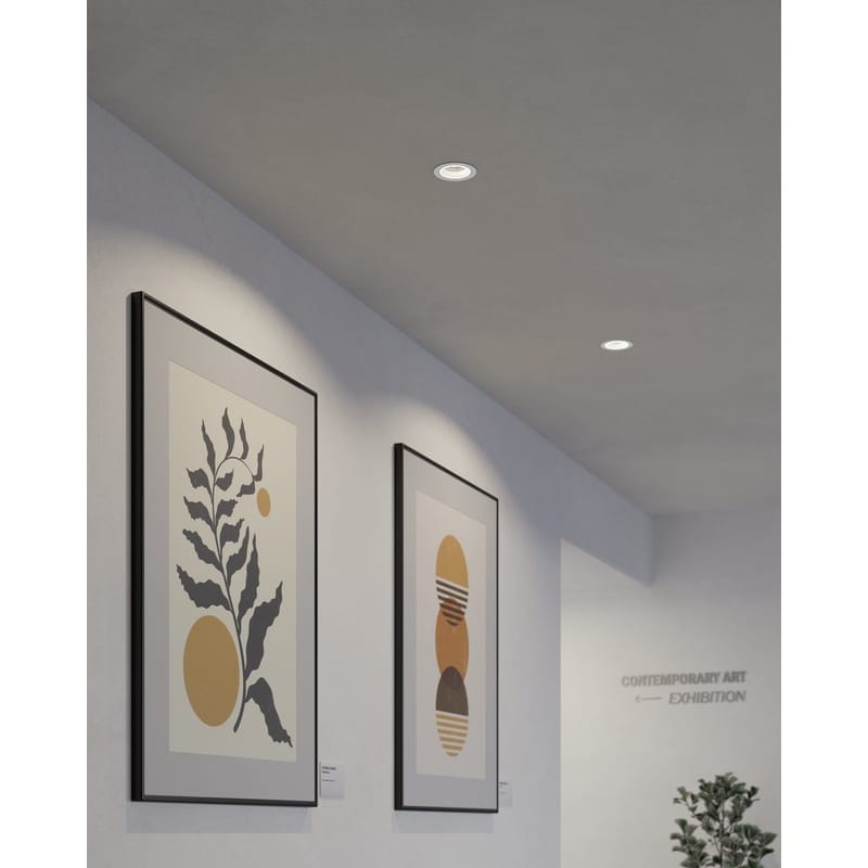 Innfelt lampe Carosso 93 mm - Hvit - Belysning - Lyspærer & lyskilder - Spotlights & downlights