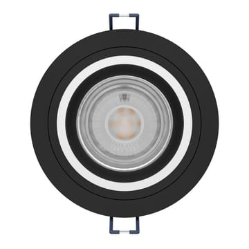 Innfelt lampe Carosso 93 mm - Sort - Belysning - Lyspærer & lyskilder - Spotlights & downlights