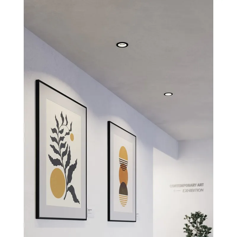 Innfelt lampe Carosso 93 mm - Sort - Belysning - Lyspærer & lyskilder - Spotlights & downlights