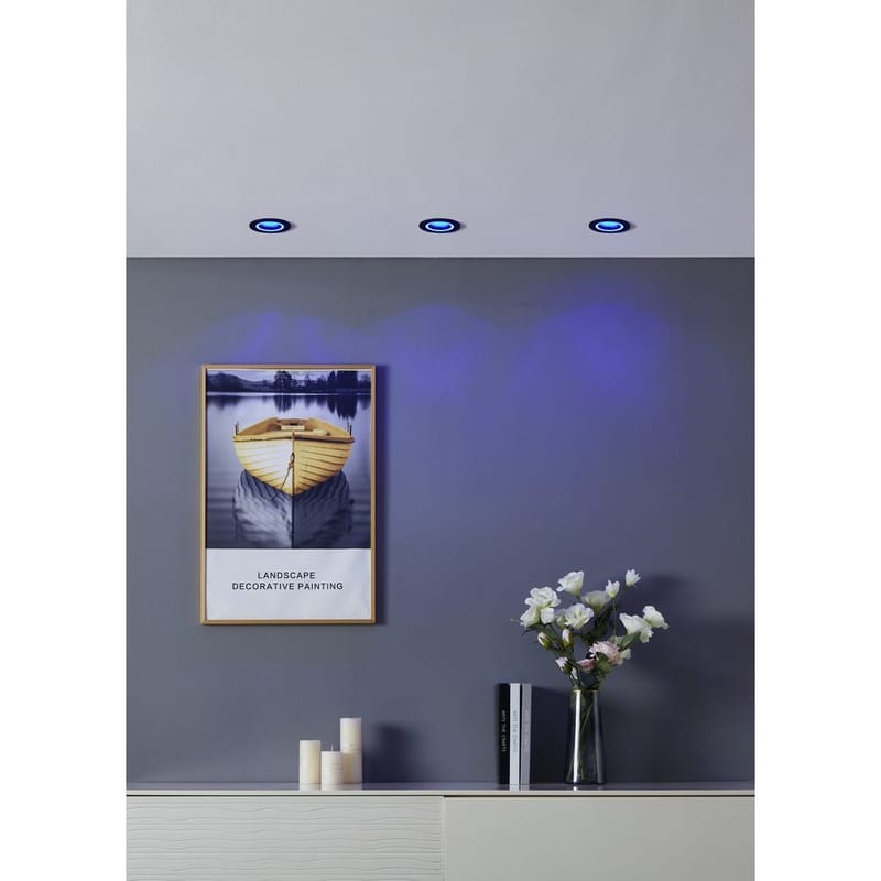 Innfelt lampe Carosso 93 mm - Sort - Belysning - Lyspærer & lyskilder - Spotlights & downlights