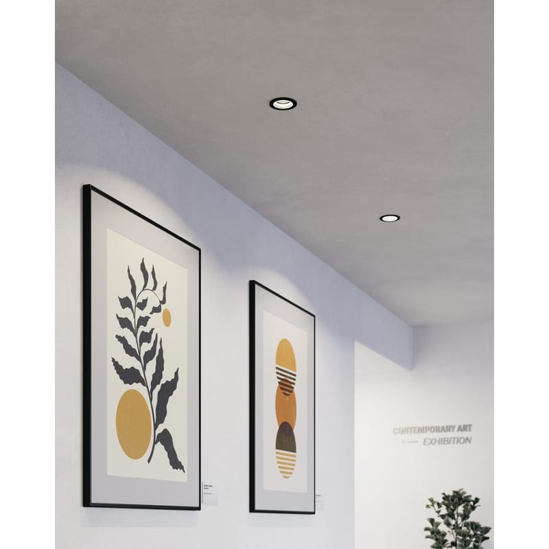 Innfelt lampe Carosso 93 mm - Sort - Belysning - Lyspærer & lyskilder - Spotlights & downlights