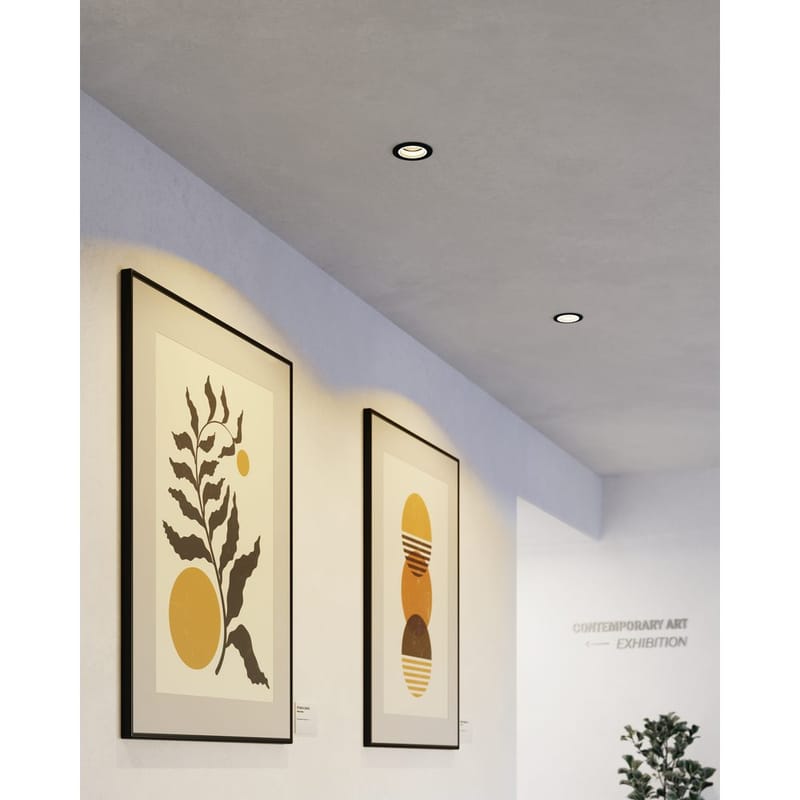 Innfelt lampe Carosso 93 mm - Sort - Belysning - Lyspærer & lyskilder - Spotlights & downlights