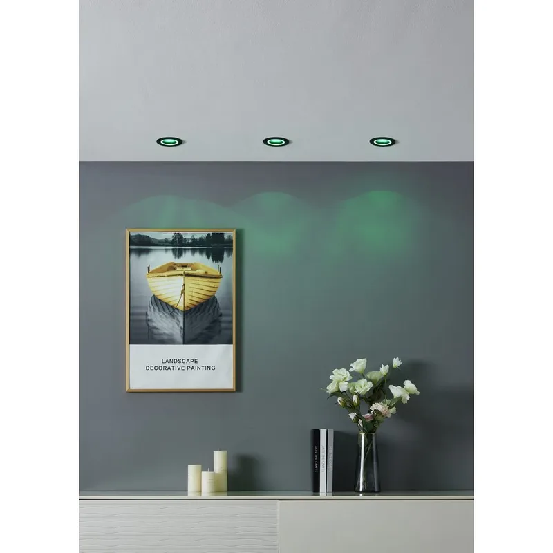 Innfelt lampe Carosso 93 mm - Sort - Belysning - Lyspærer & lyskilder - Spotlights & downlights