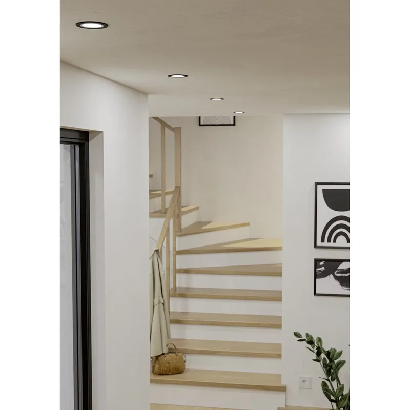 Innfelt lampe Carosso 93 mm - Sort - Belysning - Lyspærer & lyskilder - Spotlights & downlights