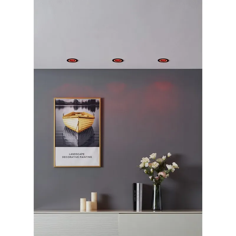 Innfelt lampe Carosso 93 mm - Sort - Belysning - Lyspærer & lyskilder - Spotlights & downlights