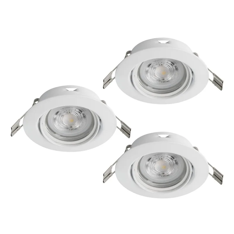 Innfelt lampe Favazzina 88 mm sett med 3 - Hvit - Belysning - Lyspærer & lyskilder - Spotlights & downlights