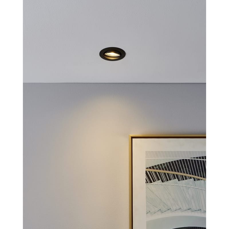 Innfelt lampe Favazzina 88 mm sett med 3 - Sort - Belysning - Lyspærer & lyskilder - Spotlights & downlights