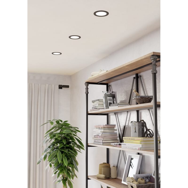 Innfelt lampe Fueva - Sort, 117 mm - Belysning - Lyspærer & lyskilder - Spotlights & downlights